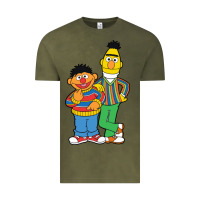 Vintage Olive bert and ernie Vintage Tee - linhVisuals