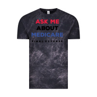Cloud Black ask me about medicare final expense Vintage Tee - linhVisuals