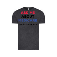 Vintage Black ask me about medicare final expense Vintage Tee - linhVisuals