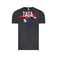 Vintage Black mens tata croatian father croatia bester papa father's day Vintage Tee - linhVisuals