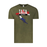 Vintage Olive mens tata croatian father croatia bester papa father's day Vintage Tee - linhVisuals