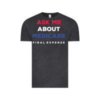 Vintage Black ask me about medicare final expense Vintage Tee - linhVisuals