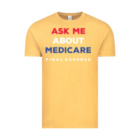 Vintage Mustard ask me about medicare final expense Vintage Tee - linhVisuals