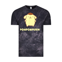 Cloud Black pompompurin character front and back t shirt Vintage Tee - linhVisuals
