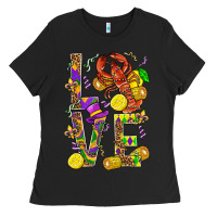 Black Love Crawfish Mardi Gras Ladies Tee - BundleAndBundleShop