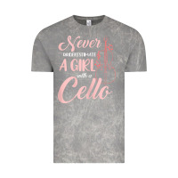 Cloud Rock never underestimate a girl with a cello Vintage Tee - linhVisuals