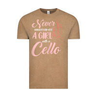 Vintage Coffee never underestimate a girl with a cello Vintage Tee - linhVisuals