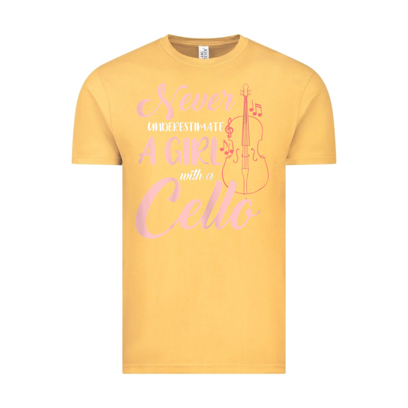 Never Underestimate A Girl With A Cello Vintage Tee by linhVisuals | Teevron