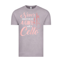 Vintage Zinc never underestimate a girl with a cello Vintage Tee - linhVisuals