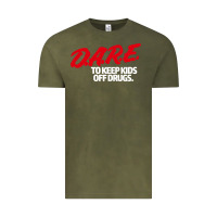 Vintage Olive dare Vintage Tee - linhVisuals