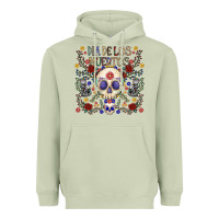 Matcha dia de los muertos Heavyweight Hoodie - CowhideDigitalArt