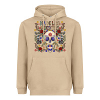 Mushroom dia de los muertos Heavyweight Hoodie - CowhideDigitalArt