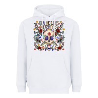 White dia de los muertos Heavyweight Hoodie - CowhideDigitalArt
