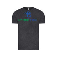 Vintage Black benetton rugby Vintage Tee - linhVisuals