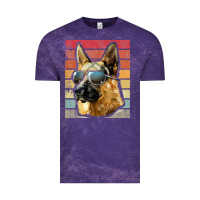 Cloud Purple retro vintage german shepherd german shepherd dog gift Vintage Tee - linhVisuals