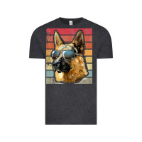 Vintage Black retro vintage german shepherd german shepherd dog gift Vintage Tee - linhVisuals