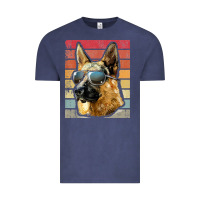 Vintage Denim retro vintage german shepherd german shepherd dog gift Vintage Tee - linhVisuals