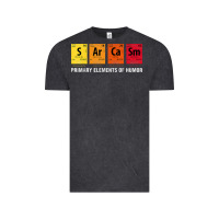 Vintage Black sarcasm elements of humor periodic table graphic Vintage Tee - linhVisuals