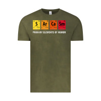 Vintage Olive sarcasm elements of humor periodic table graphic Vintage Tee - linhVisuals