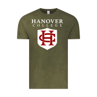 Vintage Olive hanover college Vintage Tee - linhVisuals