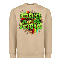 Mushroom St. Patrick's Day Pinches get stitches Heavyweight Sweatshirt - OliviaCreatesArt