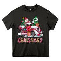 Pink Merry Christmas Heavy Core Tee | Teevron