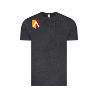 Vintage Black Austin College Vintage Tee - linhVisuals