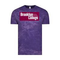 Cloud Purple Brooklyn College Vintage Tee - linhVisuals