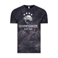Cloud Black olympiakos greek Vintage Tee - linhVisuals