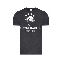 Vintage Black olympiakos greek Vintage Tee - linhVisuals