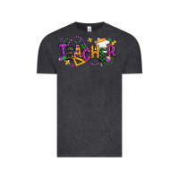Vintage Black mardi gras teacher Vintage Tee - texasbilliewilder