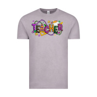Vintage Zinc mardi gras teacher Vintage Tee - texasbilliewilder
