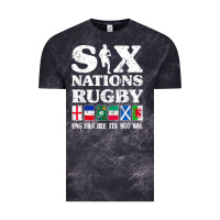 Cloud Black rugby 6 nations england france ireland italy scotland wales t shirt Vintage Tee - linhVisuals