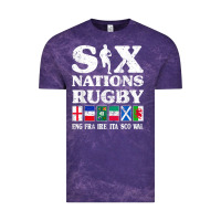 Cloud Purple rugby 6 nations england france ireland italy scotland wales t shirt Vintage Tee - linhVisuals