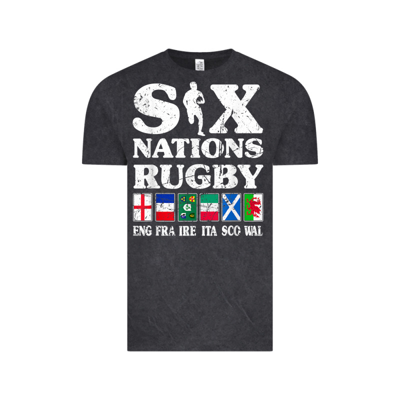 Rugby 6 Nations England France Ireland Italy Scotland Wales T Shirt Vintage Tee by linhVisuals | Teevron