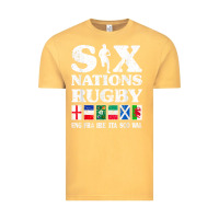 Vintage Mustard rugby 6 nations england france ireland italy scotland wales t shirt Vintage Tee - linhVisuals