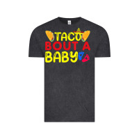 Vintage Black taco bout a baby pregnancy announcement cinco de mayo party t shirt Vintage Tee - linhVisuals