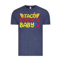 Vintage Denim taco bout a baby pregnancy announcement cinco de mayo party t shirt Vintage Tee - linhVisuals