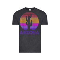 Vintage Black arizona   vintage retro cactus souvenir gift t shirt Vintage Tee - linhVisuals