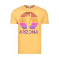 Vintage Mustard arizona   vintage retro cactus souvenir gift t shirt Vintage Tee - linhVisuals