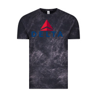 Cloud Black DELTA Vintage Tee - linhVisuals