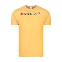 Vintage Mustard DELTA SKY TEAM Vintage Tee - linhVisuals