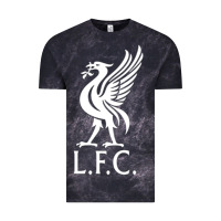 Cloud Black LIVERPOOL CLUB Vintage Tee - linhVisuals