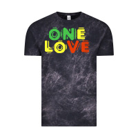 Cloud Black reggae colors t  shirtone love reggae lovers pattern t  shirt Vintage Tee - linhVisuals