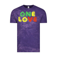 Cloud Purple reggae colors t  shirtone love reggae lovers pattern t  shirt Vintage Tee - linhVisuals