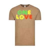 Vintage Coffee reggae colors t  shirtone love reggae lovers pattern t  shirt Vintage Tee - linhVisuals