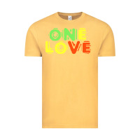 Vintage Mustard reggae colors t  shirtone love reggae lovers pattern t  shirt Vintage Tee - linhVisuals