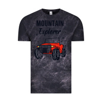 Cloud Black mountain explorer Vintage Tee - linhVisuals