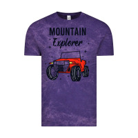Cloud Purple mountain explorer Vintage Tee - linhVisuals