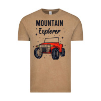 Vintage Coffee mountain explorer Vintage Tee - linhVisuals